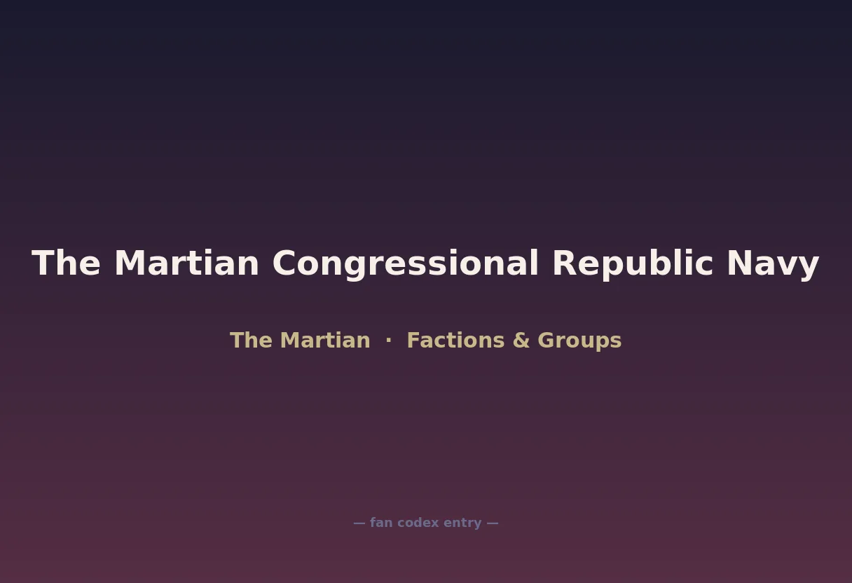 The Martian Congressional Republic Navy
