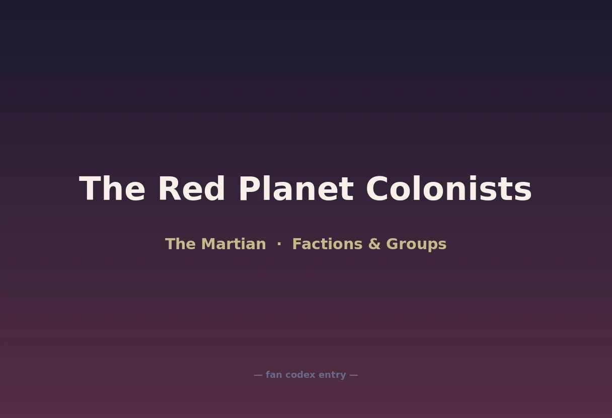 The Red Planet Colonists