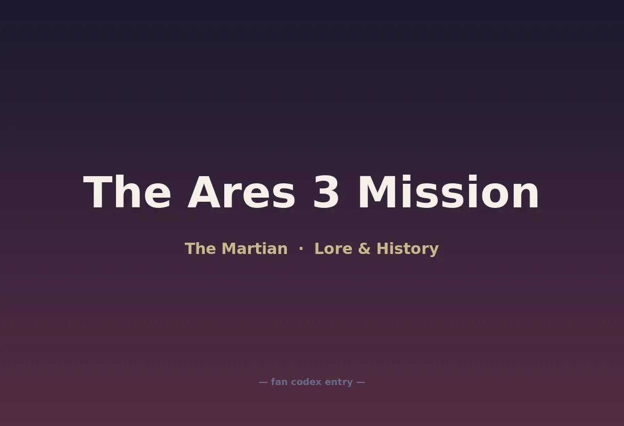 The Ares 3 Mission