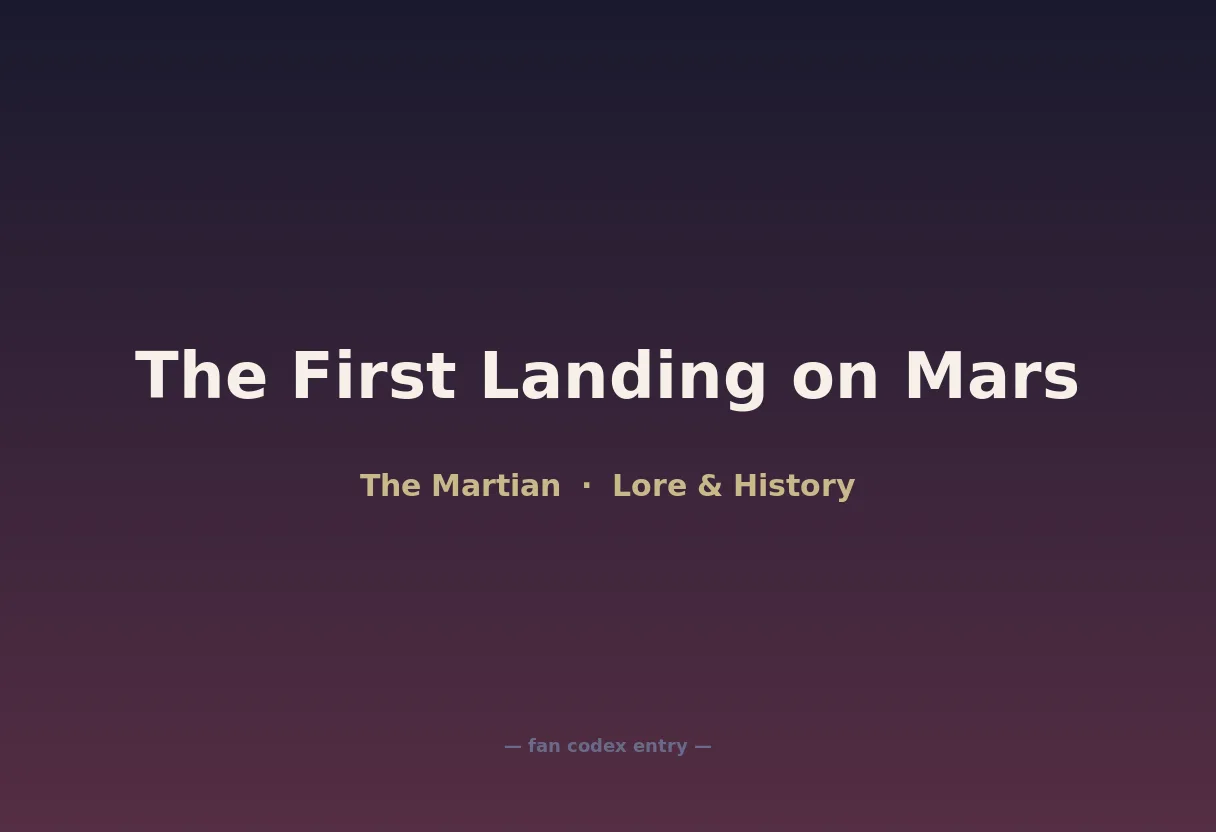 The First Landing on Mars