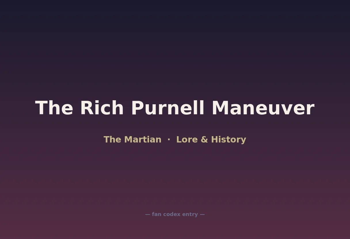 The Rich Purnell Maneuver