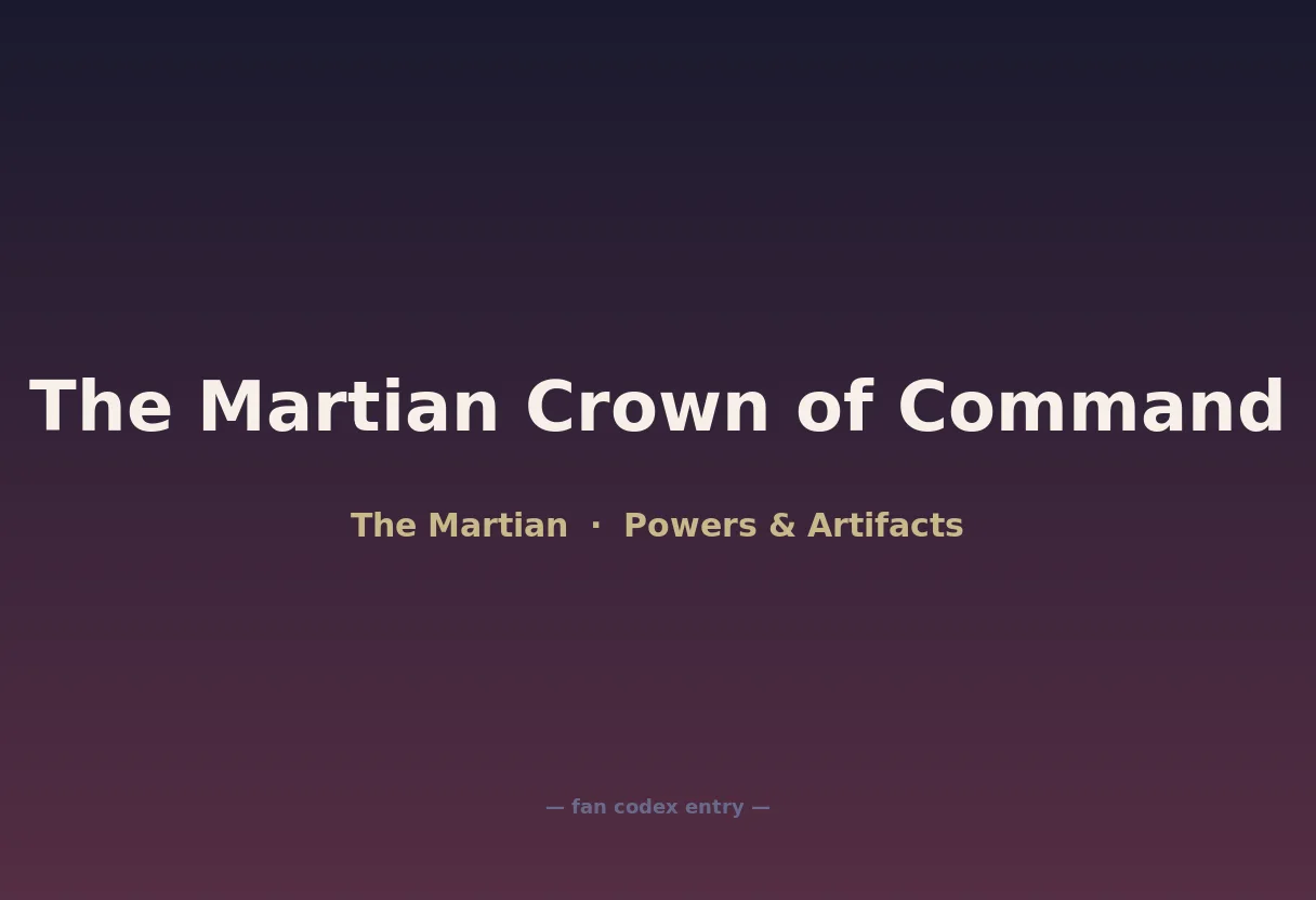 The Martian Crown of Command