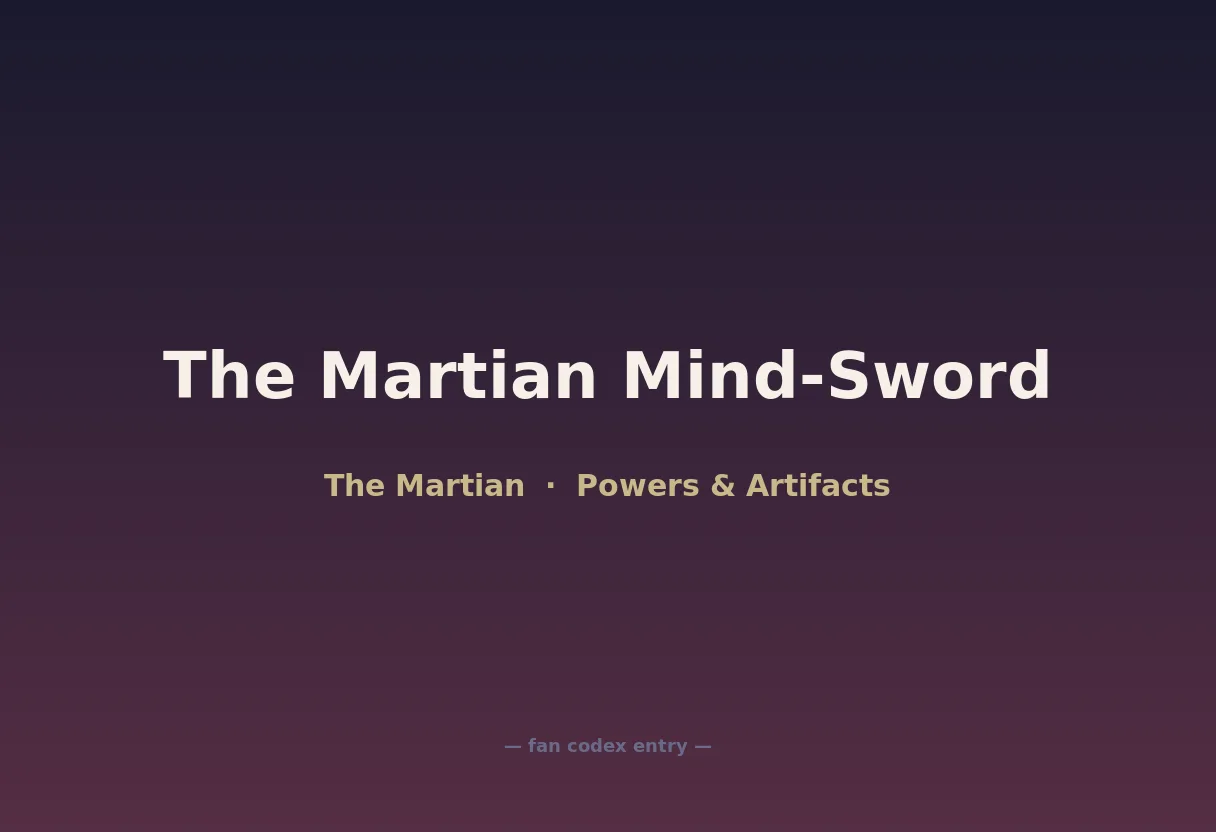 The Martian Mind-Sword