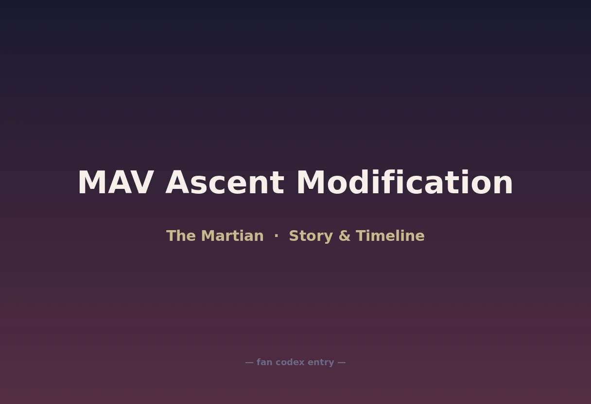 MAV Ascent Modification