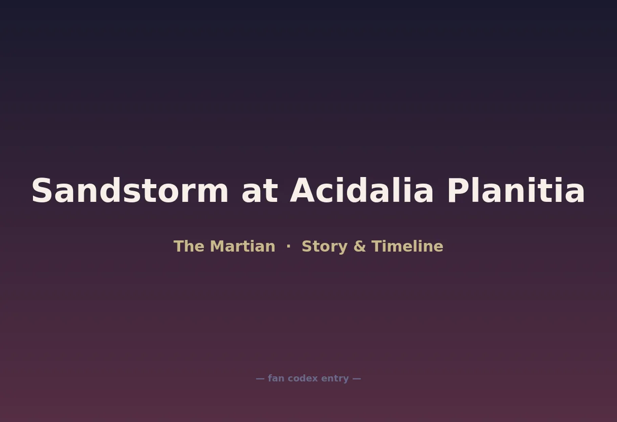 Sandstorm at Acidalia Planitia